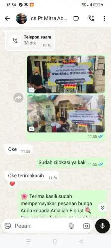 Testimonial Papan Bunga pasehkidul