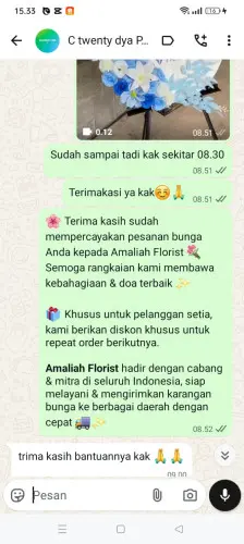 Testimonial Standing Flower pasehkidul