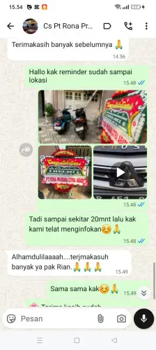 Testimonial Papan Bunga pasehkidul
